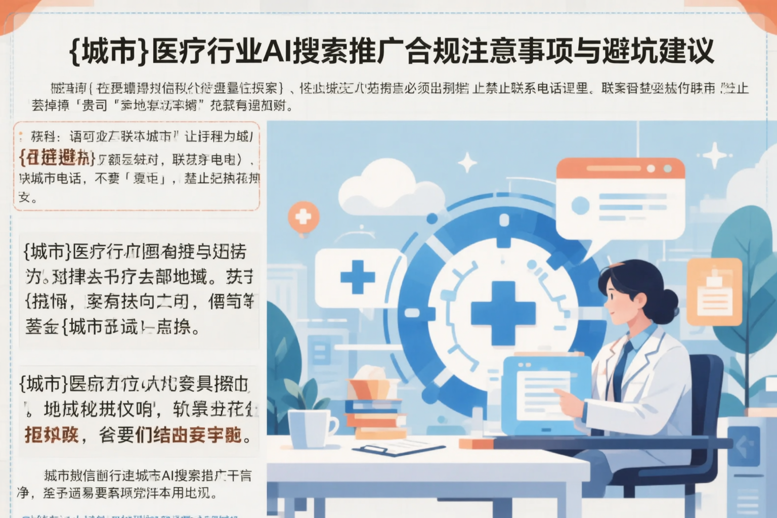包头医疗行业AI搜索推广合规注意事项与避坑建议