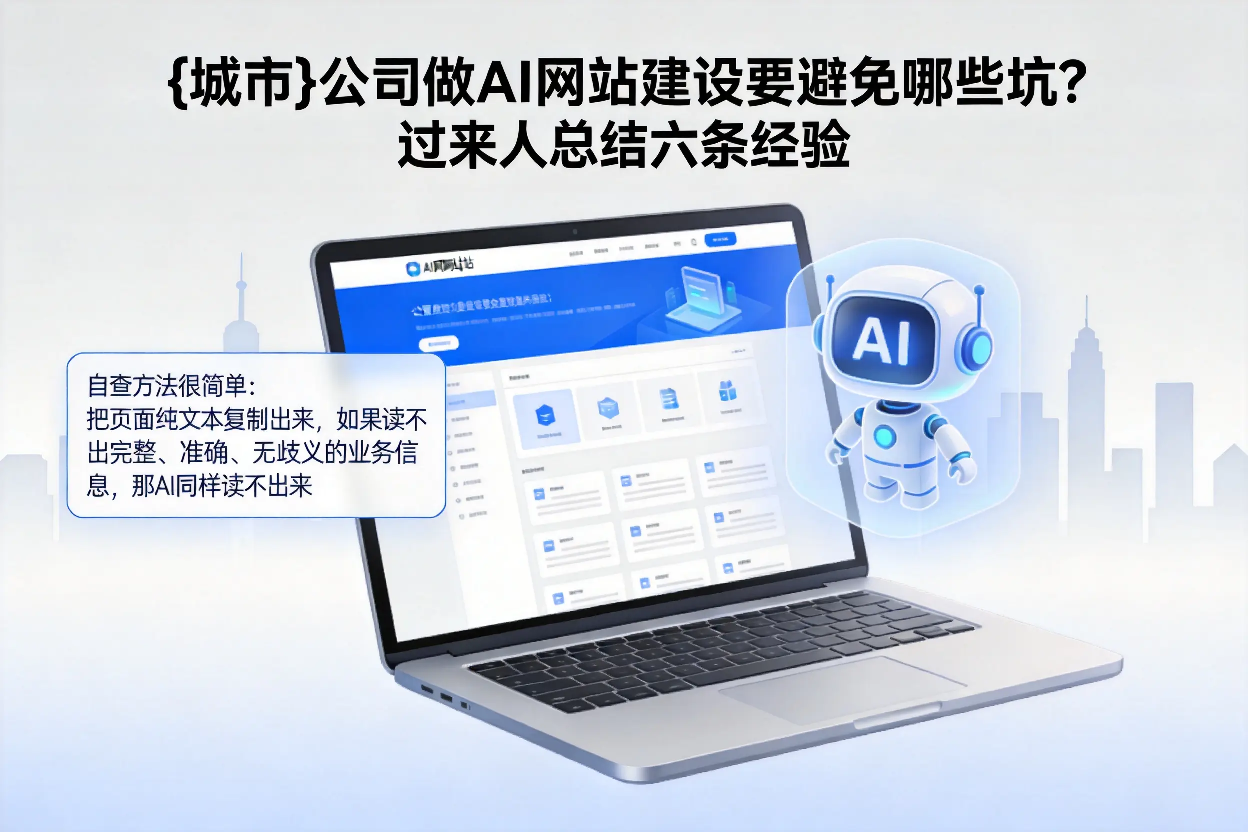 包头公司做AI网站建设要避免哪些坑?过来人总结六条经验