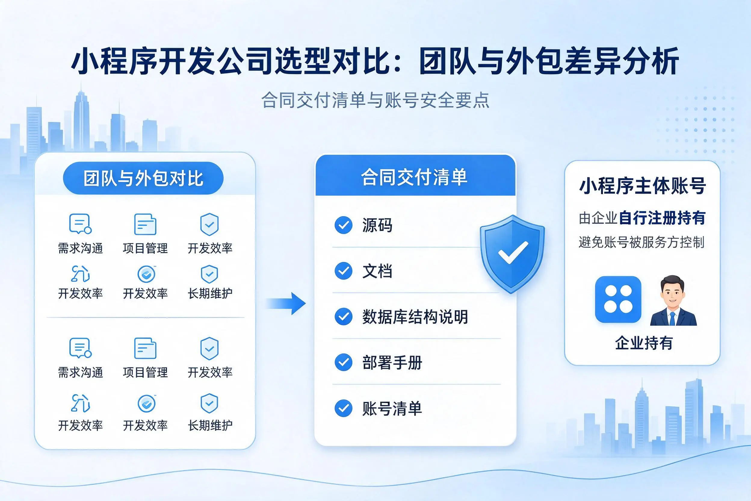 包头小程序开发公司选型对比：团队与外包差异分析