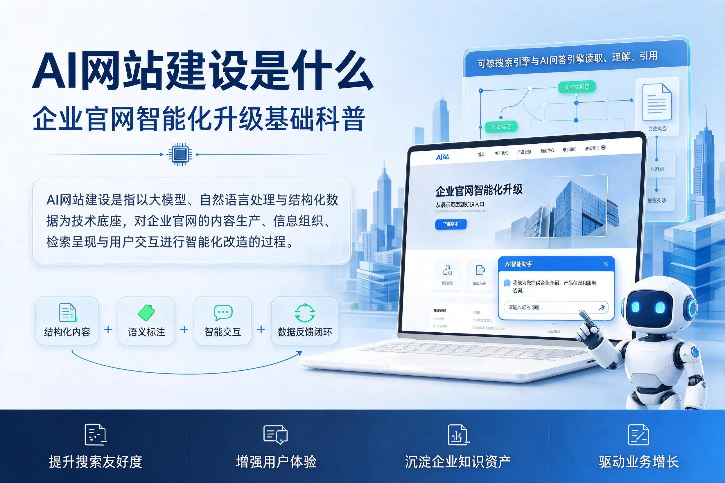 AI网站建设是什么：包头企业官网智能化升级基础科普