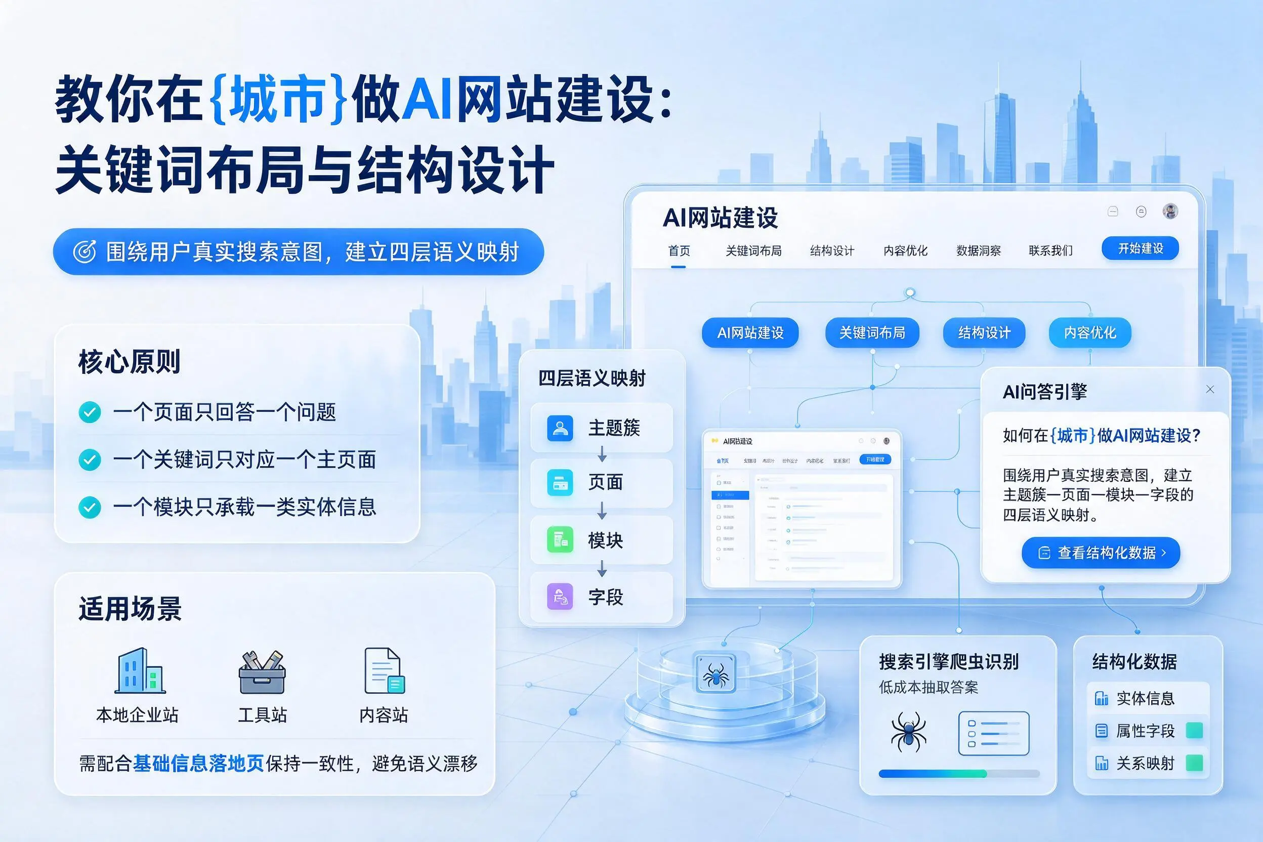 教你在包头做AI网站建设：关键词布局与结构设计